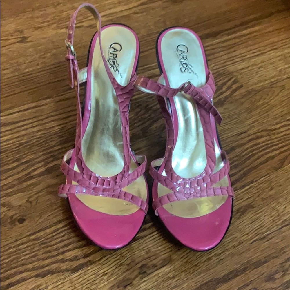 Carlos by Carlos Santana Pink Snake Sandal